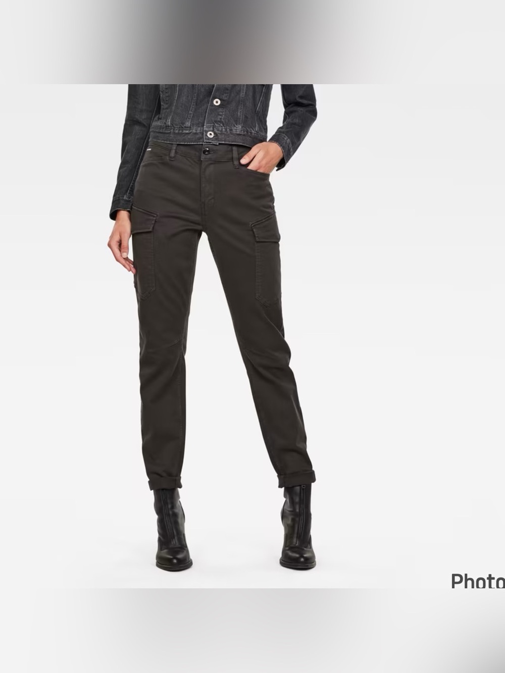 SIZE 33/32 WMN G-STAR BLOSSITE G-SHAPE ARMY HIGH SKINNY PANTS